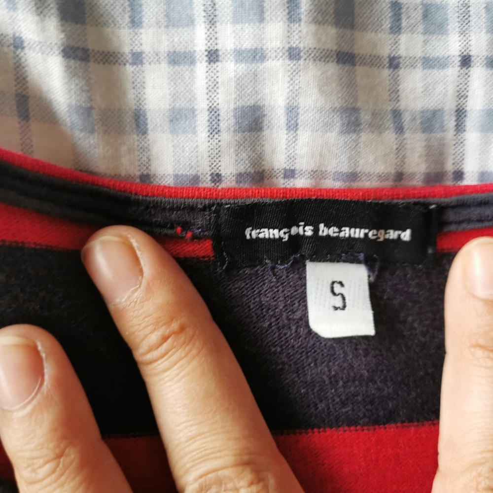 François Beauregard striped top